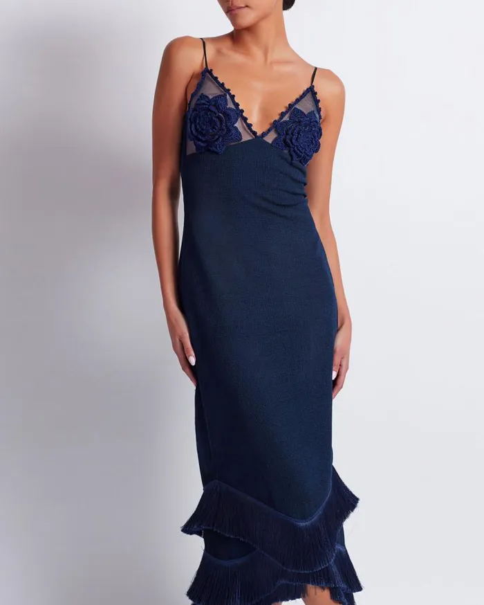 Ready To Wear Embroidered Crochet Midi Dress FINAL SALE PatBO Dresses and Jumpsuits