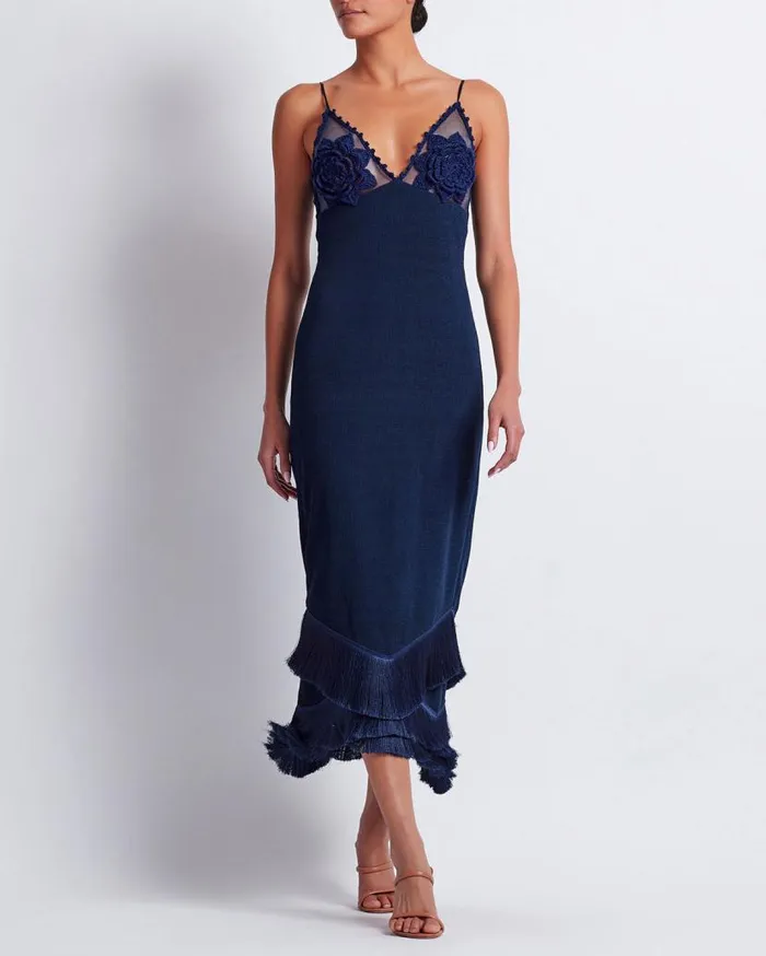 Ready To Wear Embroidered Crochet Midi Dress FINAL SALE PatBO Dresses and Jumpsuits