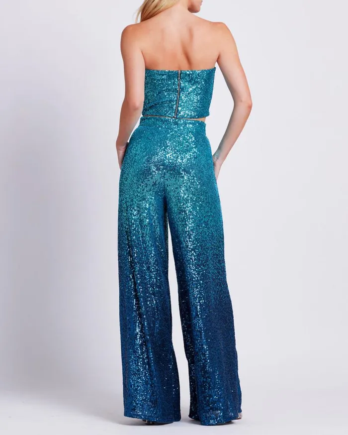 Ready To Wear EMBROIDERED OMBRE SEQUIN TOP FINAL SALE PatBO Tops and Bodysuits