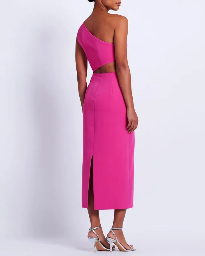 Ready To Wear Flower Applique Midi Dress PatBO Dresses and Jumpsuits