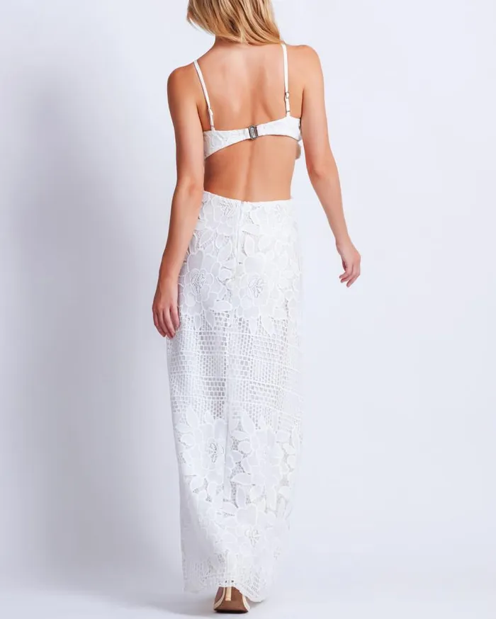 Ready To Wear Flower Embroidered Maxi Dress PatBO Dresses and Jumpsuits