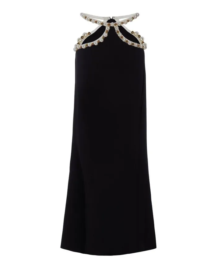 Ready To Wear HANDBEADED CUTOUT MAXI SKIRT FINAL SALE PatBO Bottoms