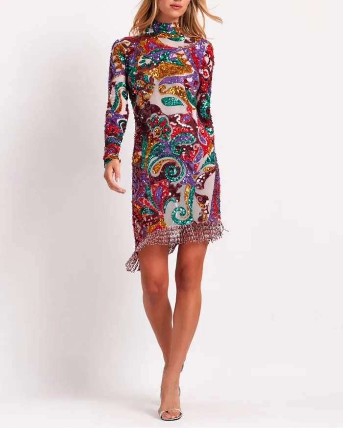 Ready To Wear HandBeaded Daydreamer Mini Dress FINAL SALE PatBO Dresses and Jumpsuits