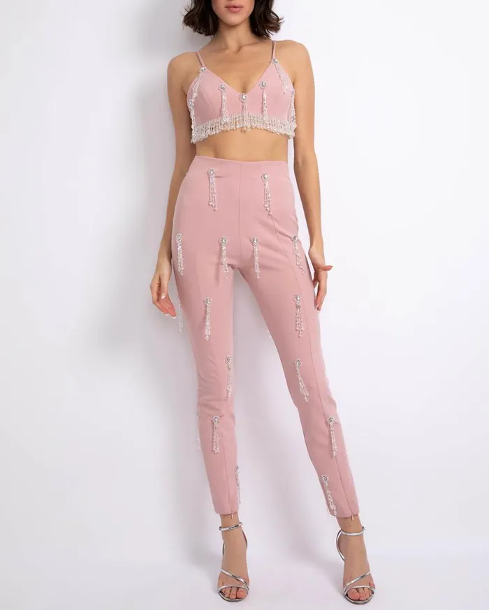 Ready To Wear HandBeaded Legging FINAL SALE PatBO Bottoms
