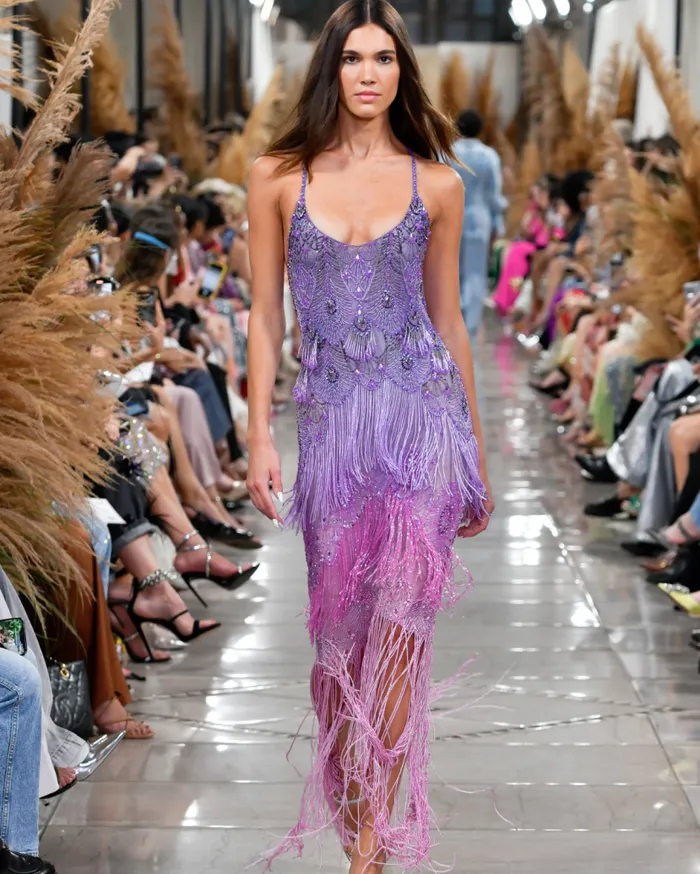 Ready To Wear HandBeaded Ombre Gown PatBO Dresses and Jumpsuits