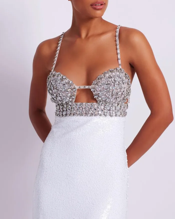 Ready To Wear HANDBEADED SEQUIN MIDI DRESS FINAL SALE PatBO Dresses and Jumpsuits Ready To Wear HANDBEADED SEQUIN MIDI DRESS FINAL SALE PatBO Dresses and Jumpsuits