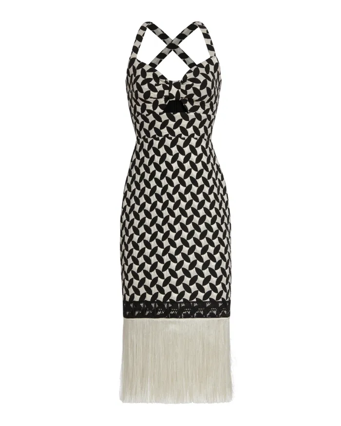 Ready To Wear JACQUARD FITTED MIDI DRESS FINAL SALE PatBO Dresses and Jumpsuits