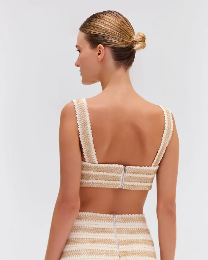 Ready To Wear JUTE BRALETTE TOP PatBO Tops and Bodysuits