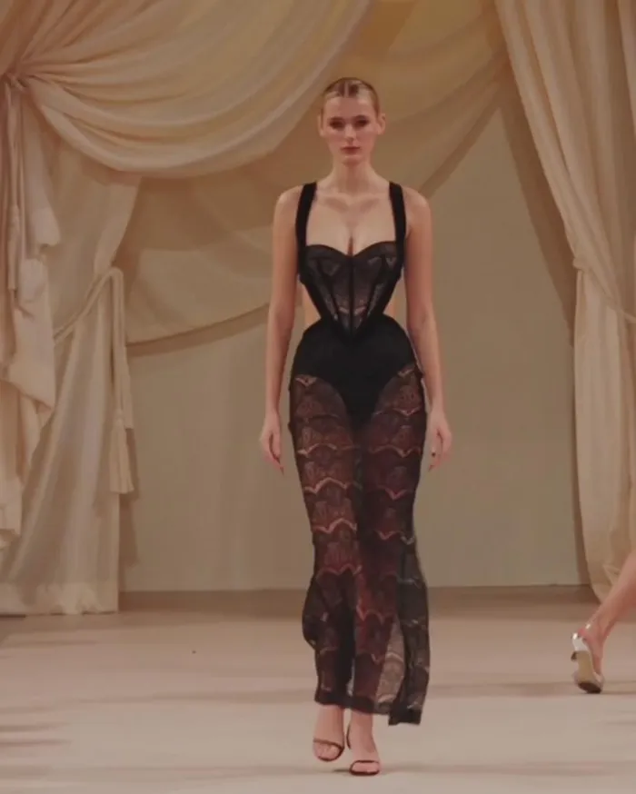 Ready To Wear Lace Bustier Maxi Dress FINAL SALE PatBO Dresses and Jumpsuits