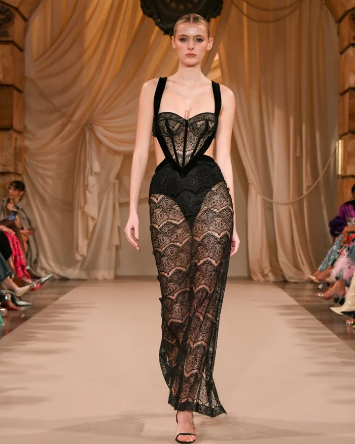 Ready To Wear Lace Bustier Maxi Dress FINAL SALE PatBO Dresses and Jumpsuits