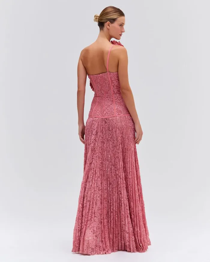 Ready To Wear Lace Bustier Maxi Dress PatBO Dresses and Jumpsuits