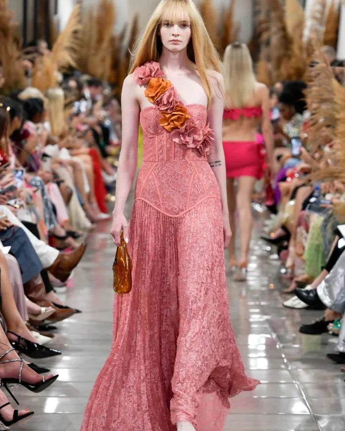 Ready To Wear Lace Bustier Maxi Dress PatBO Dresses and Jumpsuits