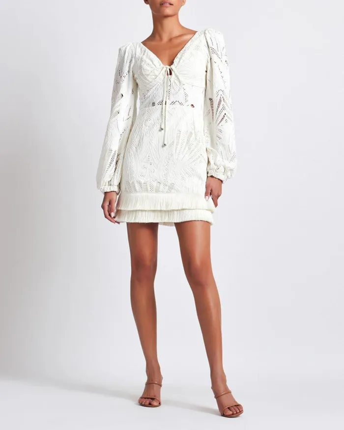 Ready To Wear Long Sleeve Lace Mini Dress FINAL SALE PatBO Dresses and Jumpsuits
