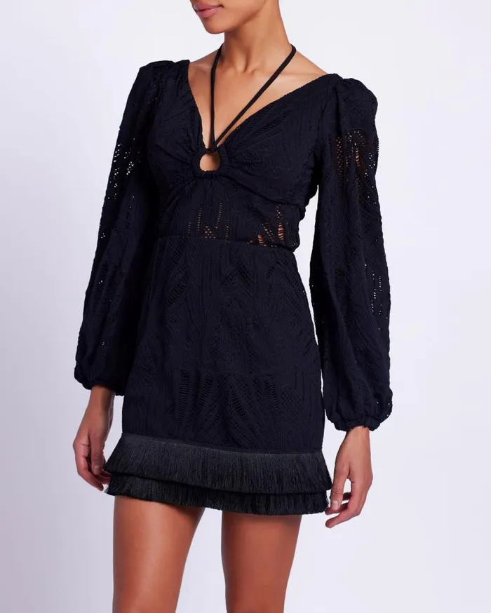 Ready To Wear Long Sleeve Lace Mini Dress FINAL SALE PatBO Dresses and Jumpsuits