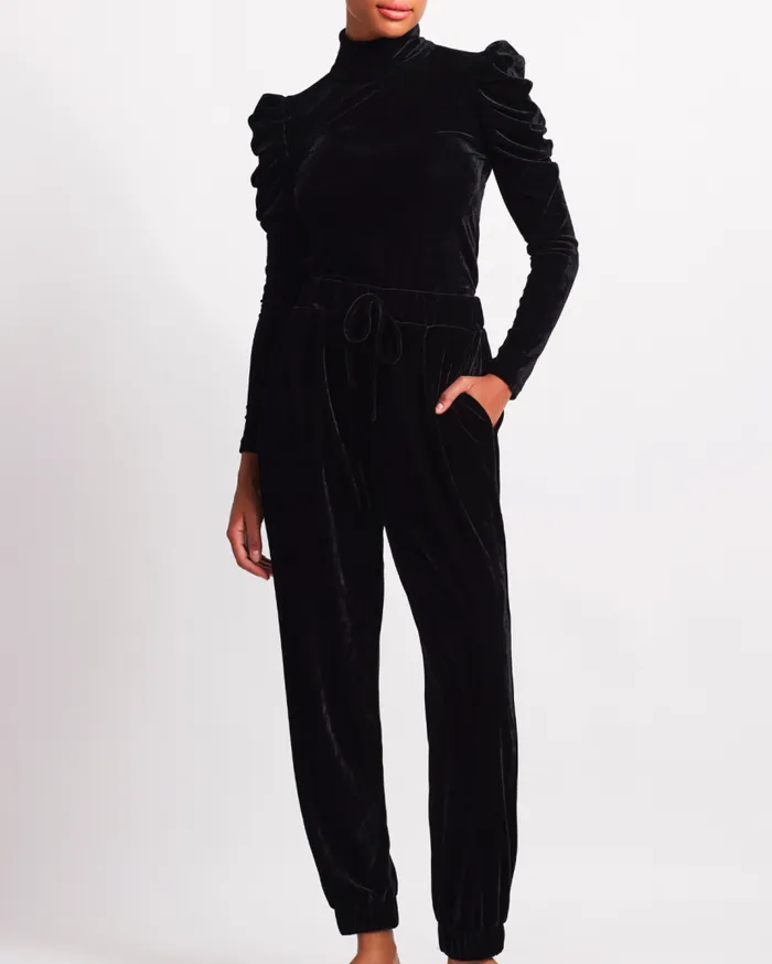 Ready To Wear Luxe Velvet Jogger FINAL SALE PatBO Bottoms