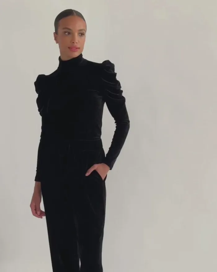 Ready To Wear Luxe Velvet Jogger FINAL SALE PatBO Bottoms