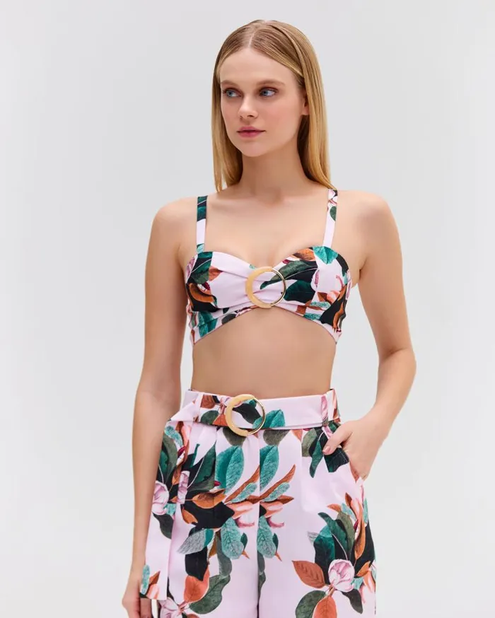 Ready To Wear Magnolia Bralette Top PatBO Tops and Bodysuits
