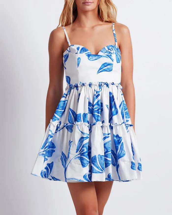 Ready To Wear Nightflower Cotton Mini Dress FINAL SALE PatBO Dresses and Jumpsuits Ready To Wear Nightflower Cotton Mini Dress FINAL SALE PatBO Dresses and Jumpsuits