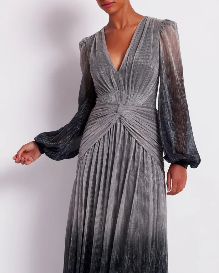 Ready To Wear OMBRE LUREX PLUNGE GOWN FINAL SALE PatBO Dresses and Jumpsuits