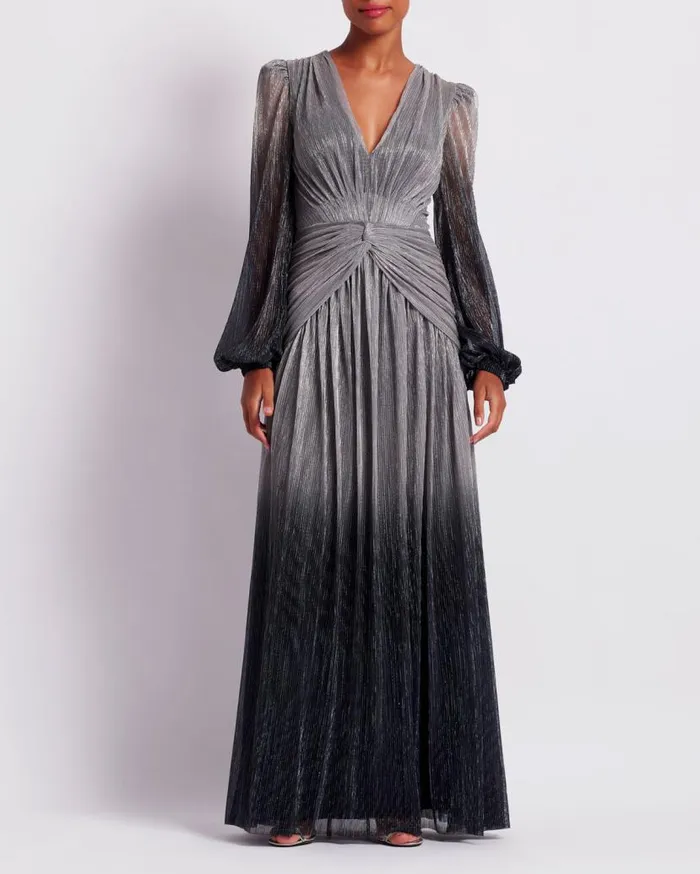 Ready To Wear OMBRE LUREX PLUNGE GOWN FINAL SALE PatBO Dresses and Jumpsuits