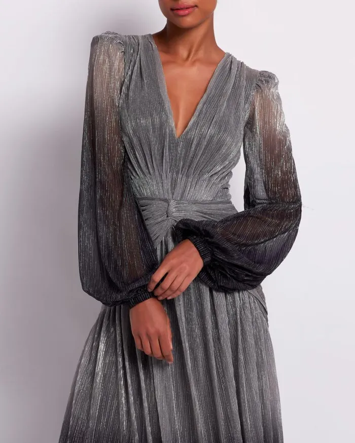Ready To Wear OMBRE LUREX PLUNGE GOWN FINAL SALE PatBO Dresses and Jumpsuits
