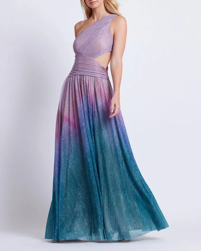 Ready To Wear OMBRE ONE SHOULDER MAXI DRESS FINAL SALE PatBO Dresses and Jumpsuits Ready To Wear OMBRE ONE SHOULDER MAXI DRESS FINAL SALE PatBO Dresses and Jumpsuits