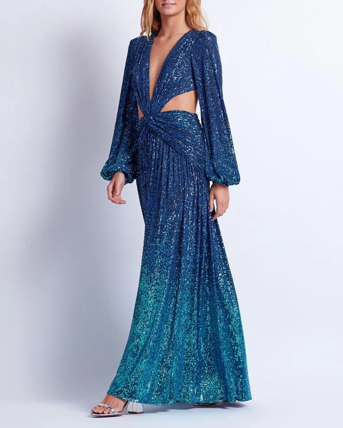 Ready To Wear OMBRE SEQUIN GOWN FINAL SALE PatBO Dresses and Jumpsuits