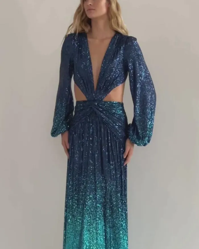 Ready To Wear OMBRE SEQUIN GOWN FINAL SALE PatBO Dresses and Jumpsuits