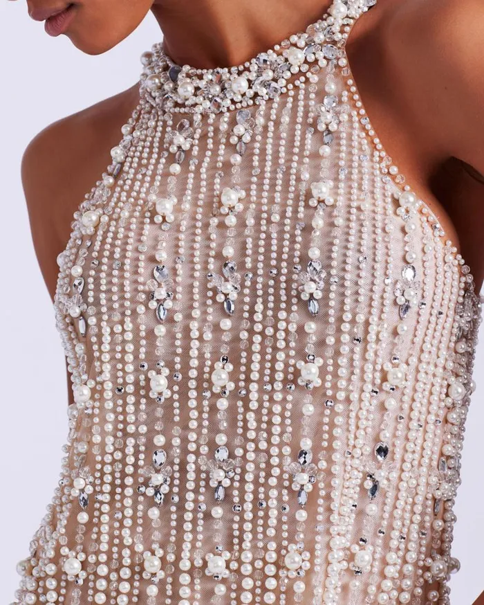 Ready To Wear PearlBeaded Tunic PatBO Matching Sets