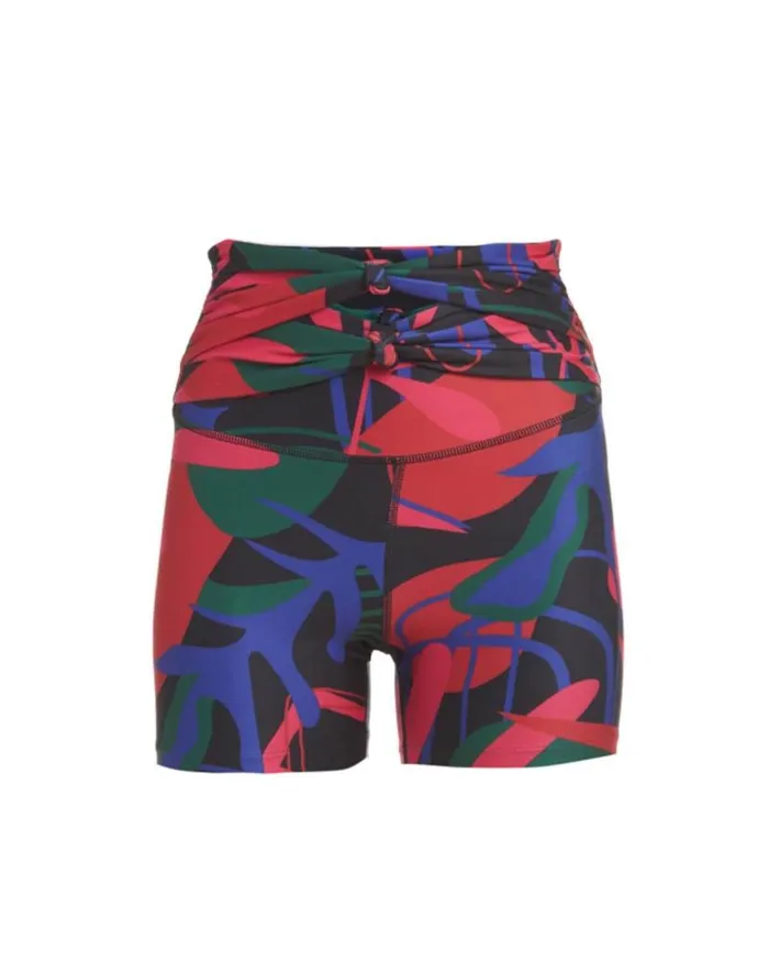 Ready To Wear RIO PRINT BIKER SHORT FINAL SALE PatBO Bottoms
