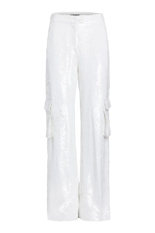 Ready To Wear Sequin Cargo Pants FINAL SALE PatBO Bottoms