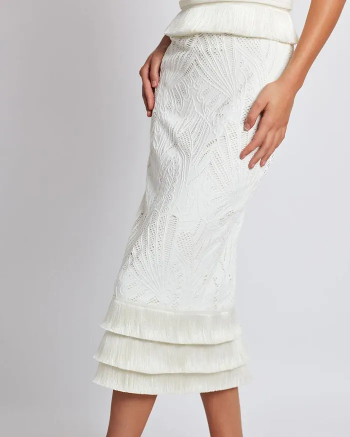 Ready To Wear Sleeveless Lace Midi Dress PatBO Dresses and Jumpsuits