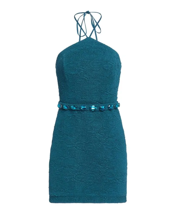 Ready To Wear Stretch Jacquard Beaded Mini FINAL SALE PatBO Dresses and Jumpsuits