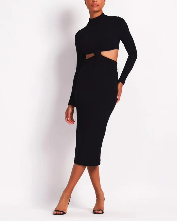 Ready To Wear Stretch Knit Midi Dress FINAL SALE PatBO Dresses and Jumpsuits