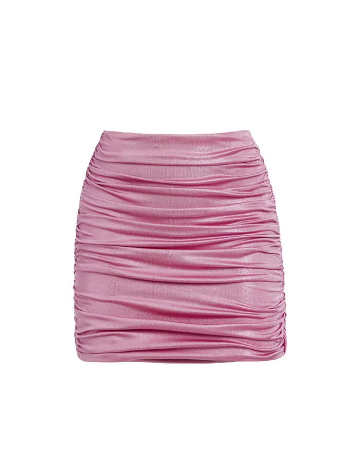 Ready To WearSwim Metallic Jersey Mini Skirt PatBO Bottoms