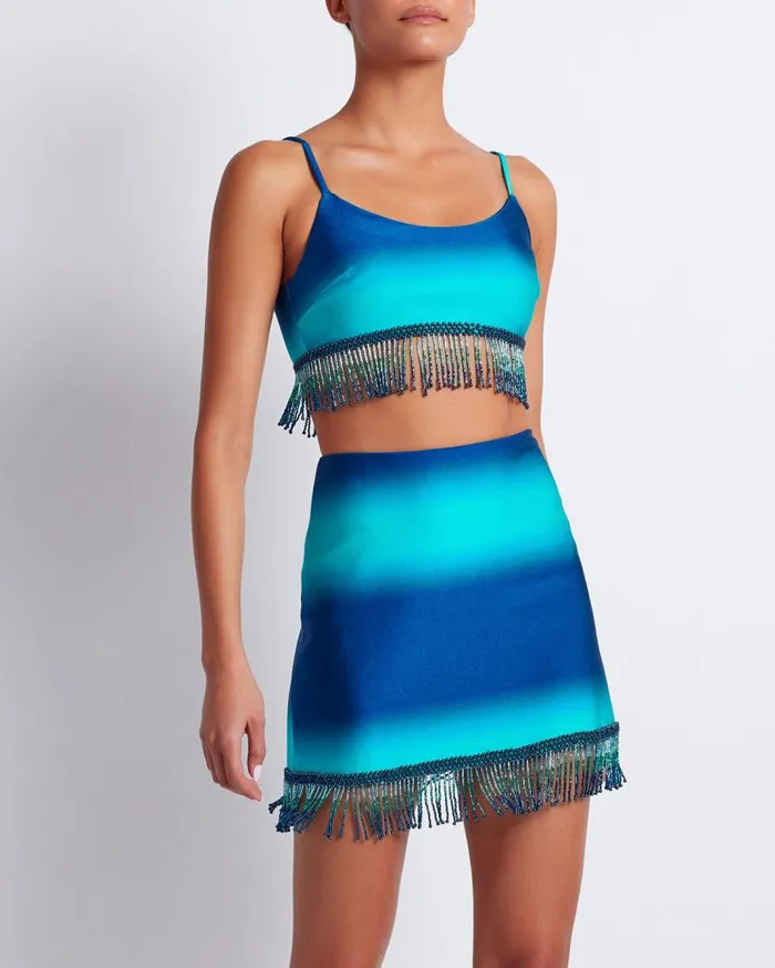 Ready To WearSwim OMBRE BEADED MINI SKIRT FINAL SALE PatBO Matching Sets