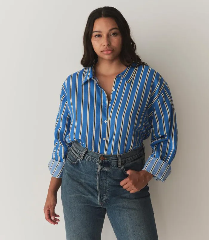 REMIS TOP Bleu Monaco Stripe Shop DEN Tops