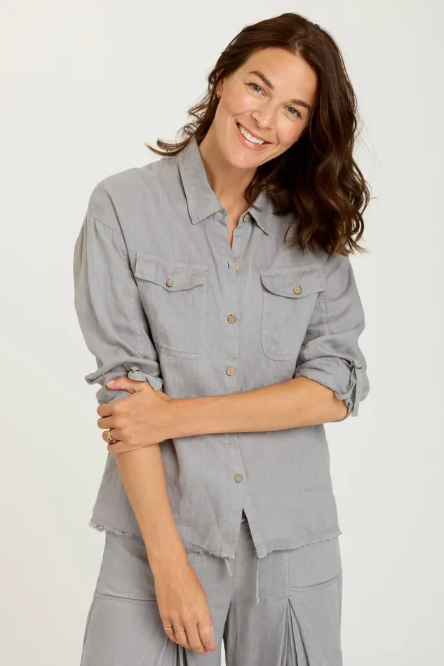 Rorin ButtonUp Lead Cast Clothing XCVI ShirtsBlouses