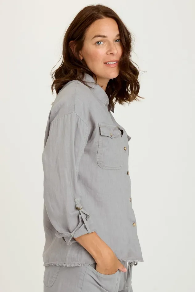 Rorin ButtonUp Lead Cast Clothing XCVI ShirtsBlouses