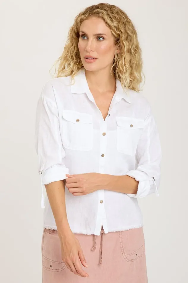 Rorin ButtonUp White Clothing XCVI ShirtsBlouses