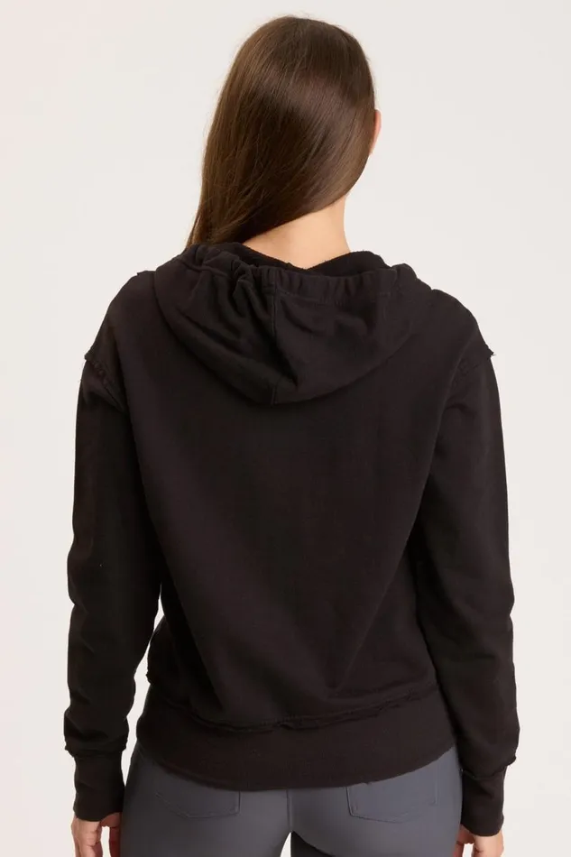Rosalyn Hoodie Black Clothing XCVI Sweatshirts