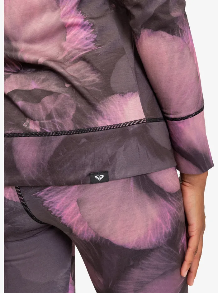 Roxy Base Layers Daybreak Technical Base Layer Top True Black Pansy Pansy 8211 Womens