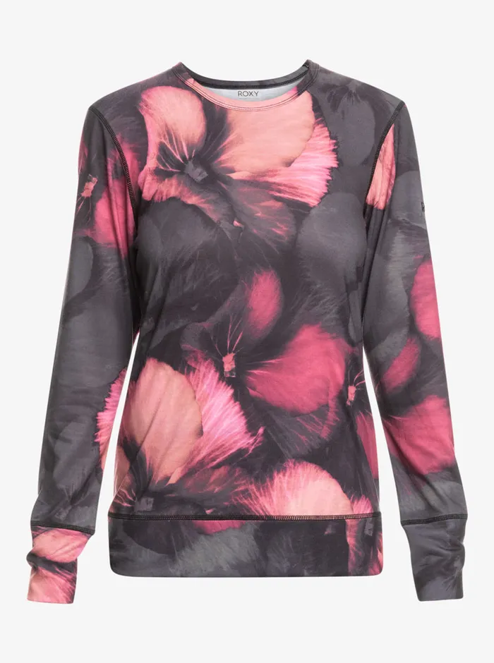 Roxy Base Layers Daybreak Technical Base Layer Top True Black Pansy Pansy 8211 Womens