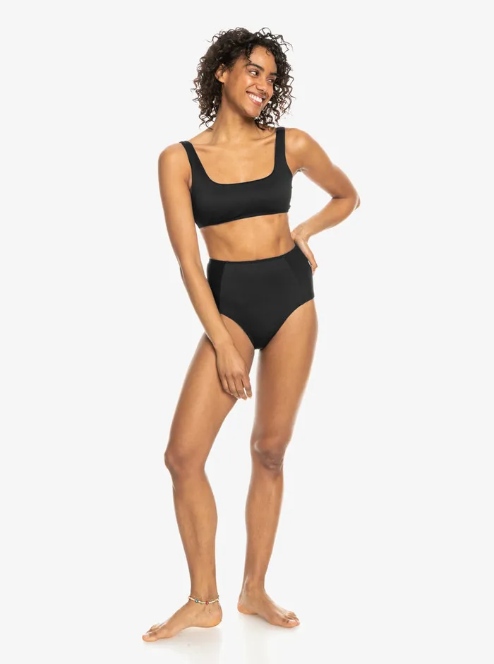 Roxy Bikini Bottoms Rib Love The Oahu Bikini Bottoms Anthracite 8211 Womens