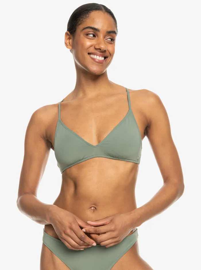 Roxy Bikini Tops Beach Classics Triangle Bikini Top Agave Green 8211 Womens