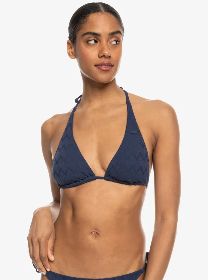 Roxy Bikini Tops Current Coolness Elongated Triangle Bikini Top Naval Academy 8211 Womens