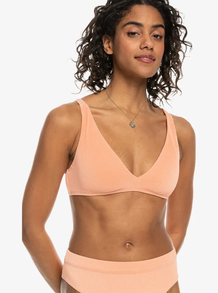 Roxy Bikini Tops Love The Oceana Bikini Top Salmon 8211 Womens