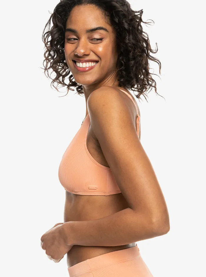 Roxy Bikini Tops Love The Oceana Bikini Top Salmon 8211 Womens