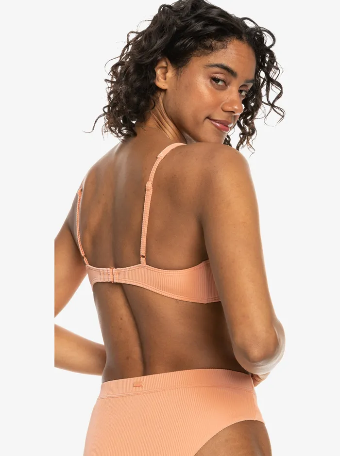 Roxy Bikini Tops Love The Oceana Bikini Top Salmon 8211 Womens