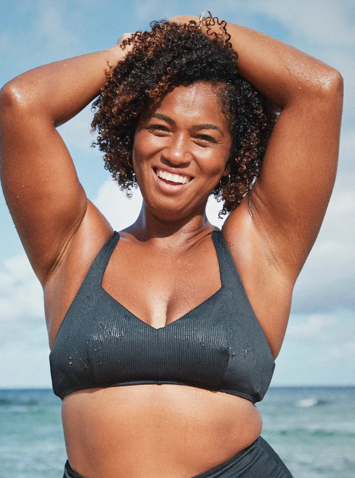 Roxy Bikini Tops Love The Sun Ray Bikini Top Anthracite 8211 Womens